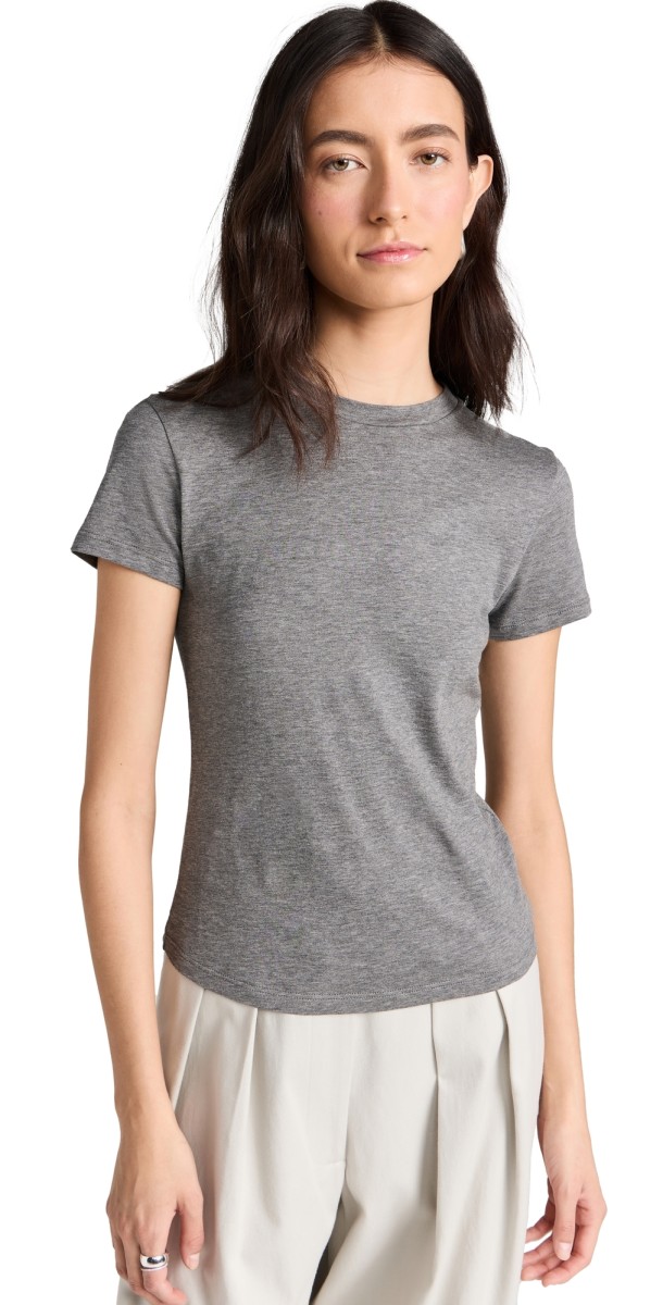 Theory Tiny Tee Melange Grey