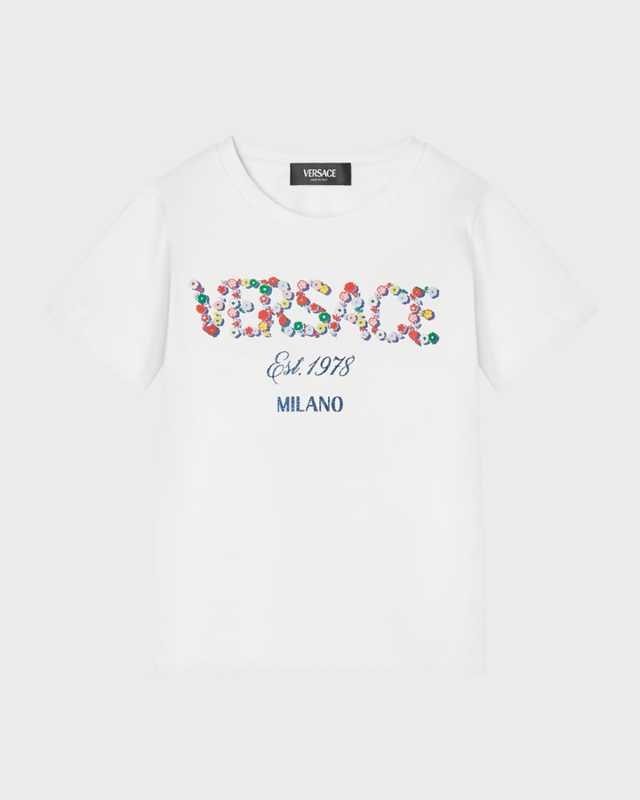 Girl's Floral Logo-Printed T-Shirt, Size 4-