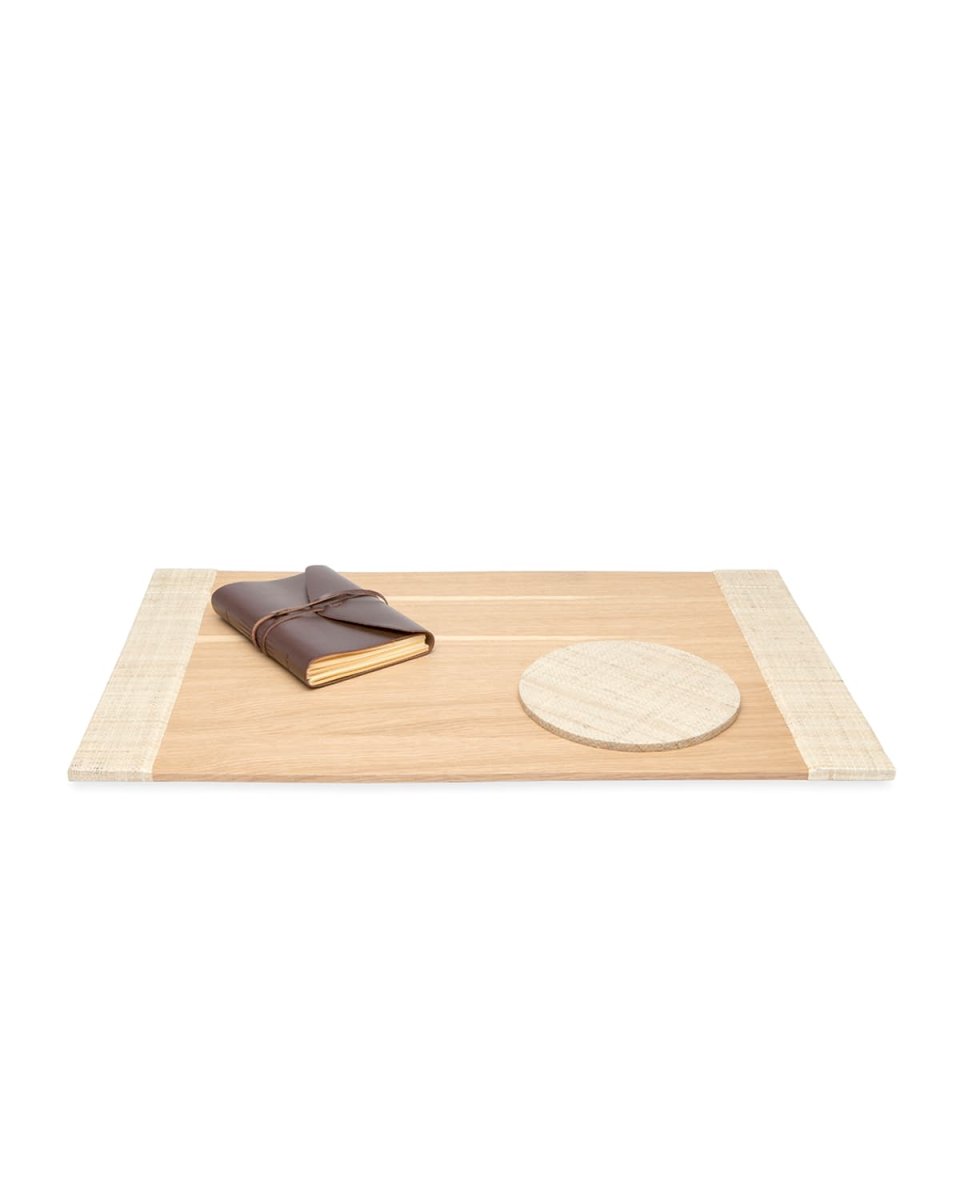 Koba Desk Blotter and Round Mouse Pad Set