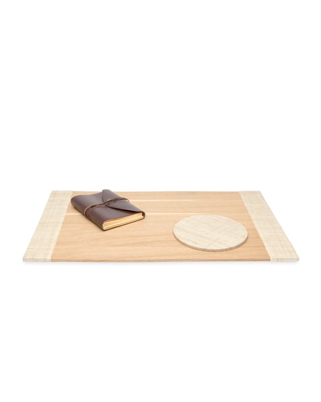 Koba Desk Blotter and Round Mouse Pad Set
