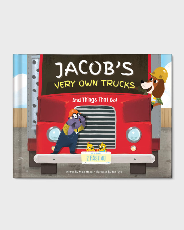 "My Very Own Trucks" Books by Maia Haag, Personalized