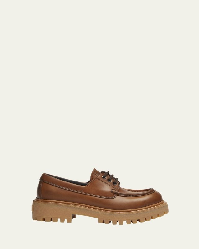 St Moritz Vitello Leather Casual Loafers