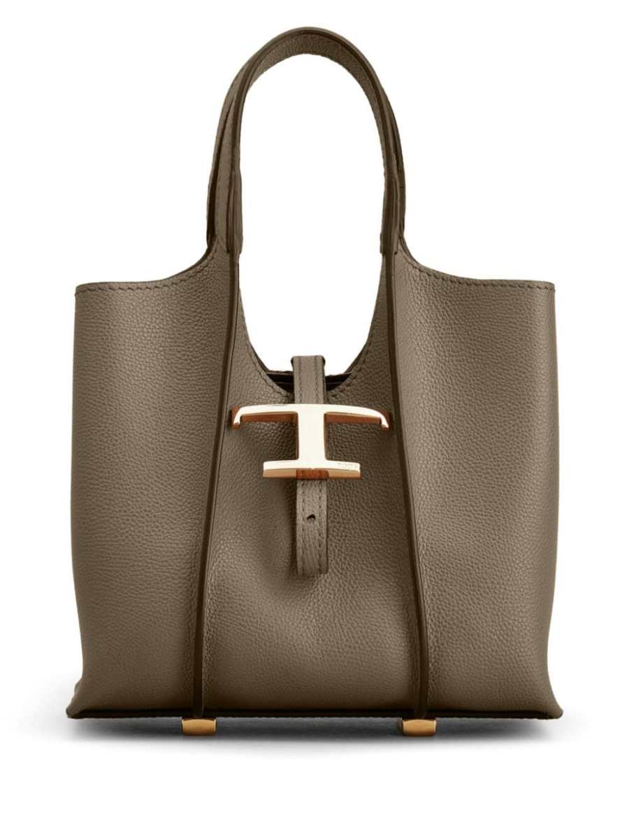 T Timeless leather tote bag