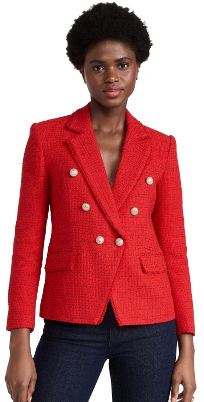 Generation Love Eliza Tweed Blazer Red