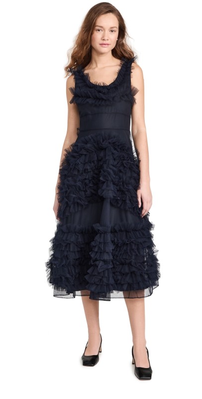 Molly Goddard Mertyl Dress Navy
