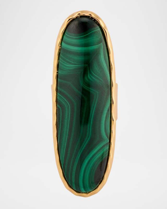 Malachite Adjustable Ring