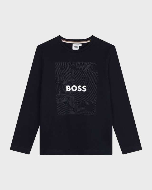 Boy's Classic Logo-Print T-Shirt, Size 8-12