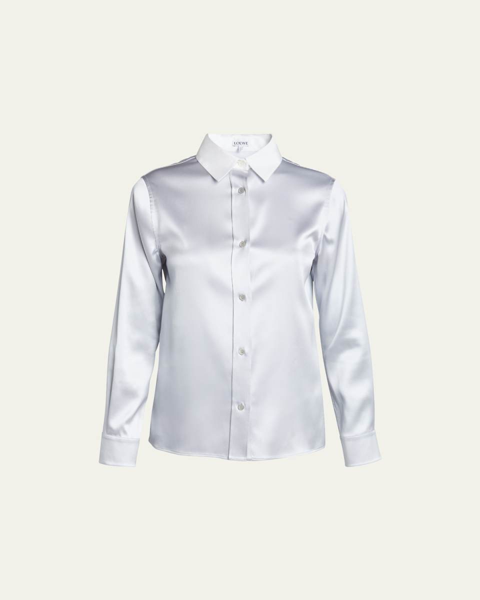 Button Down Silk Blouse