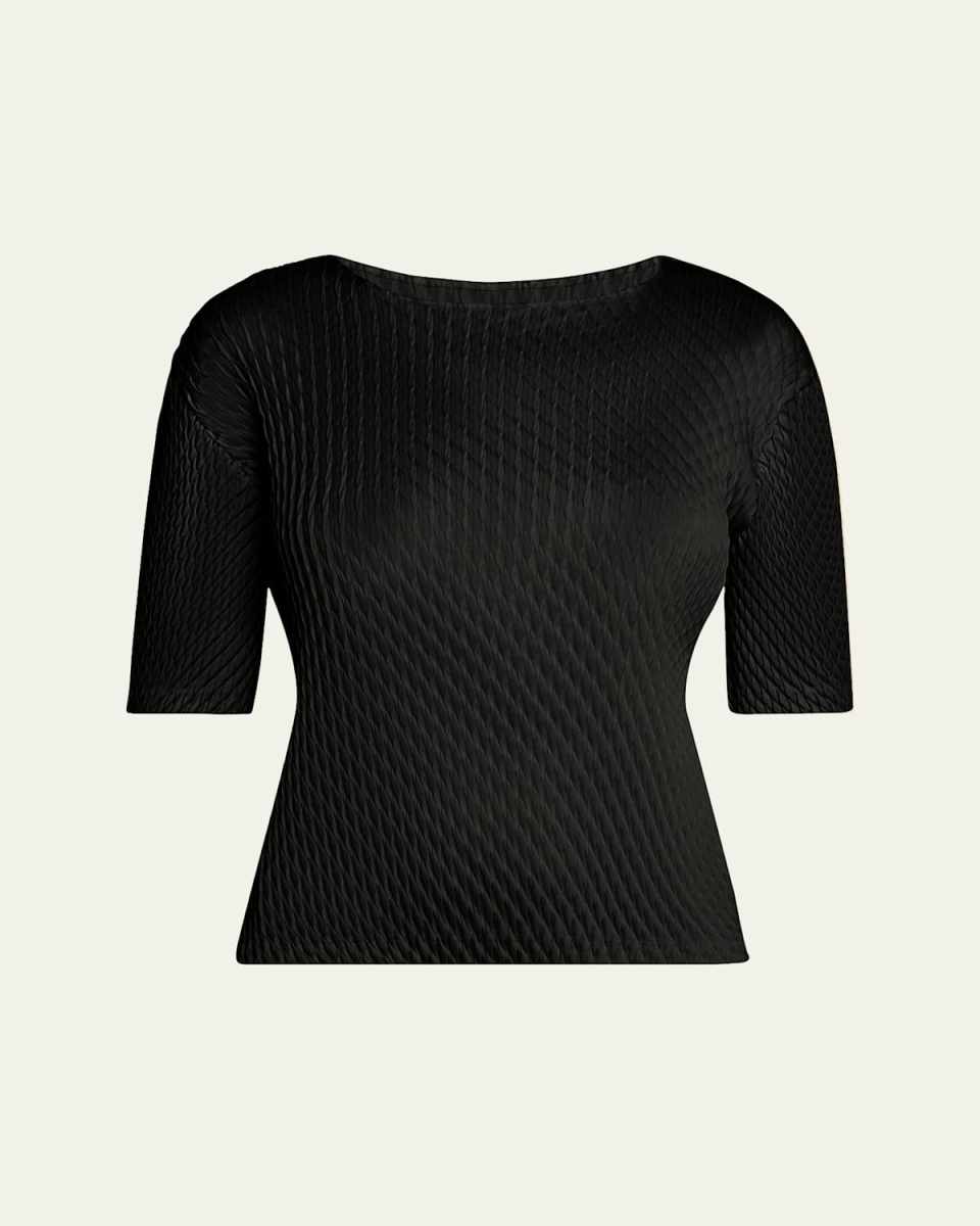 Sleek Pleats Slim Top