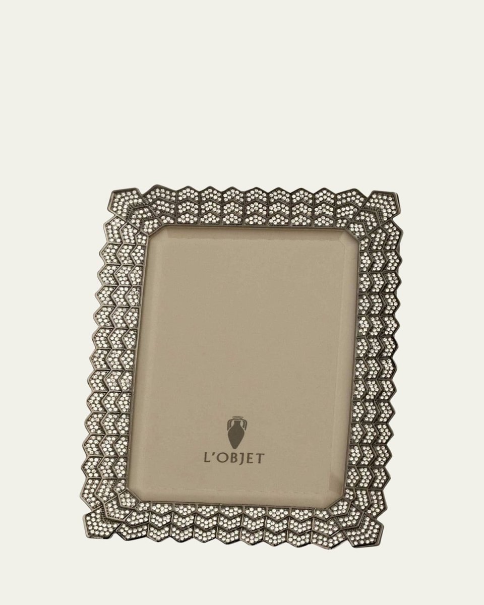 Decorative Noir Picture Frame with Crystals, 4" x 6"