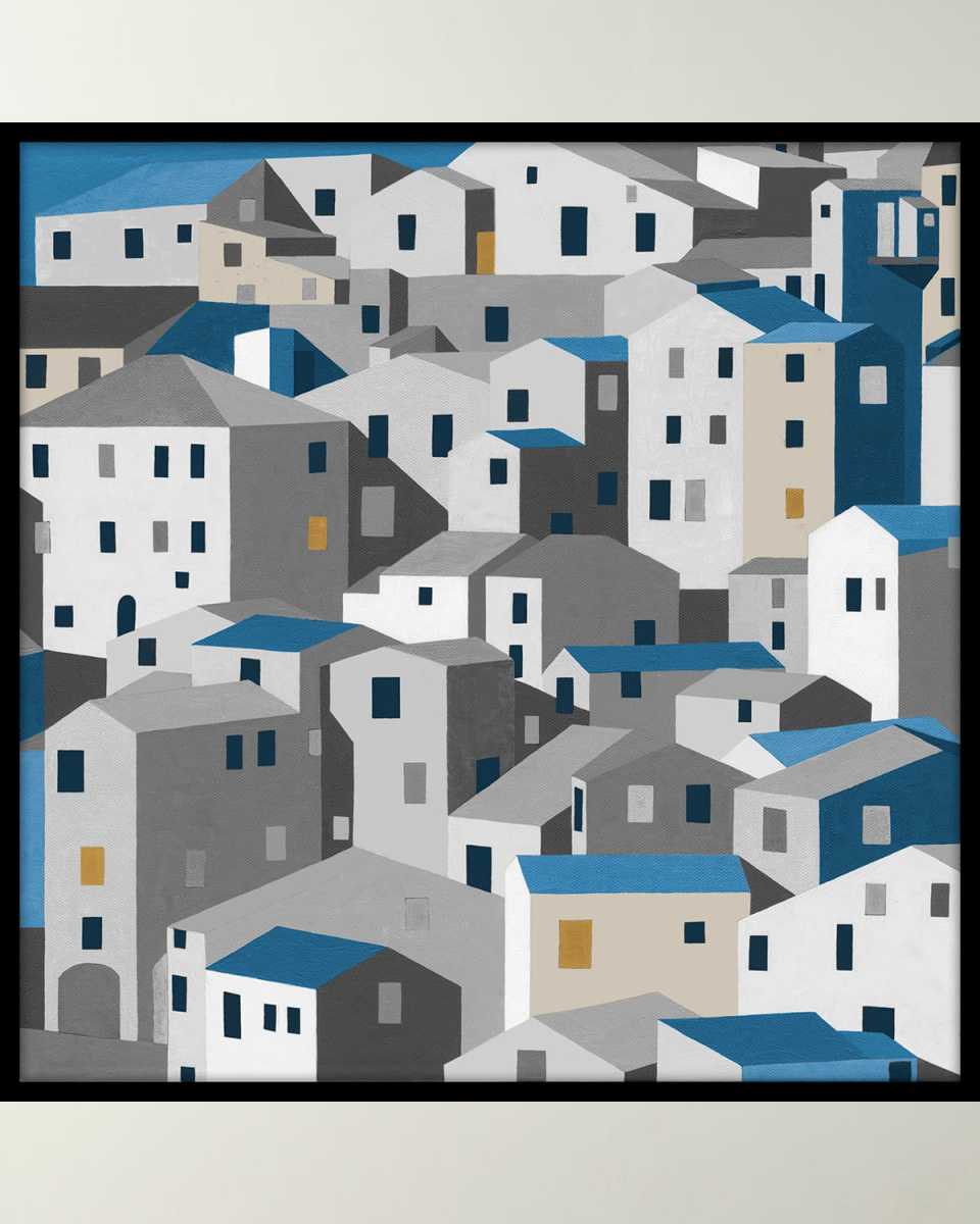 "Nestled Neighborhood" Giclee
