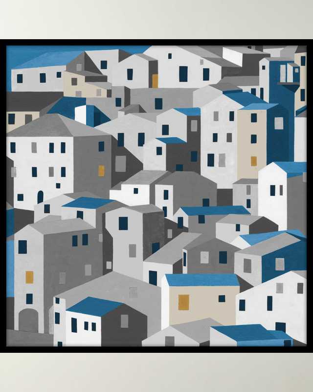 "Nestled Neighborhood" Giclee