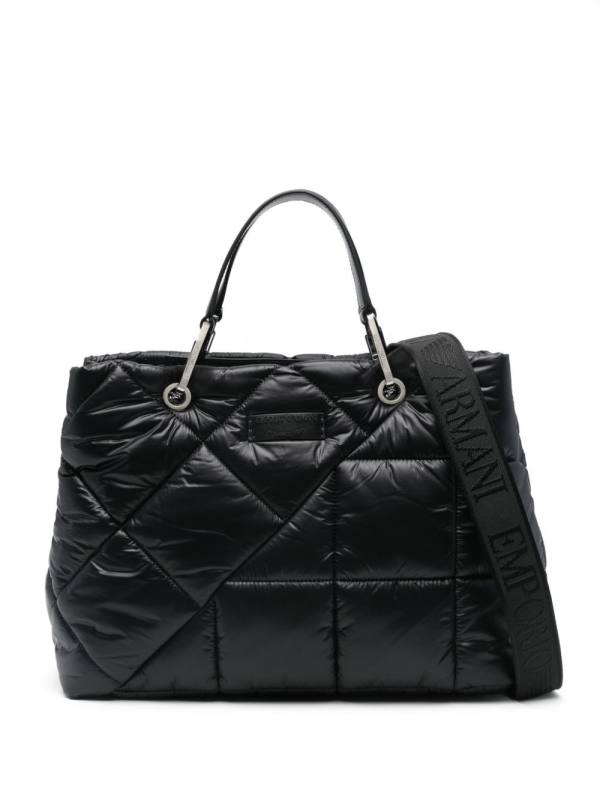 quilted tote bag