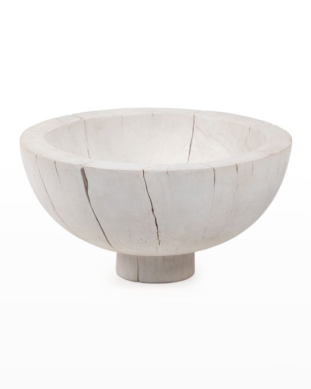 Large Turned Pedestal Bowl