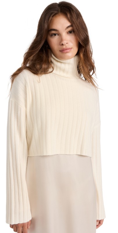 Sablyn Uma Cashmere Sweater Gardenia