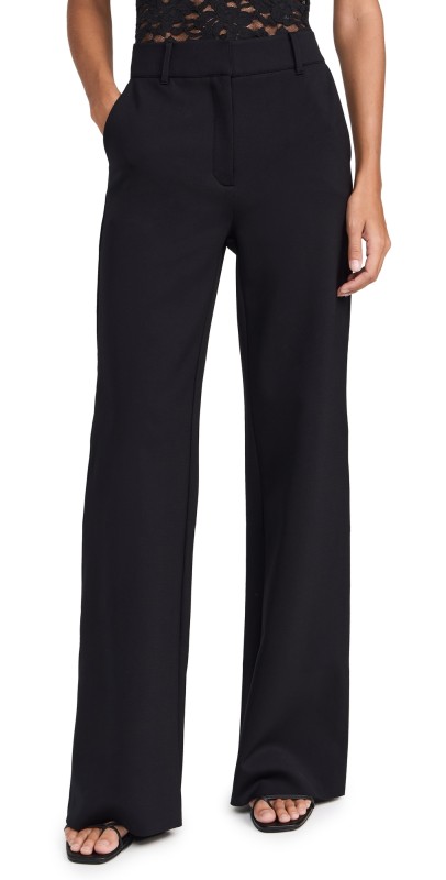 Commando Neoprene CEO Wide Leg Trousers Black