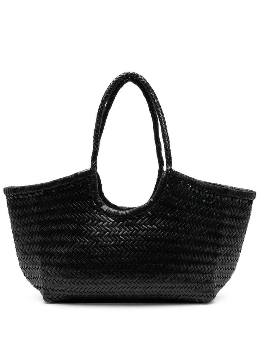 Nantucket interwoven leather tote bag