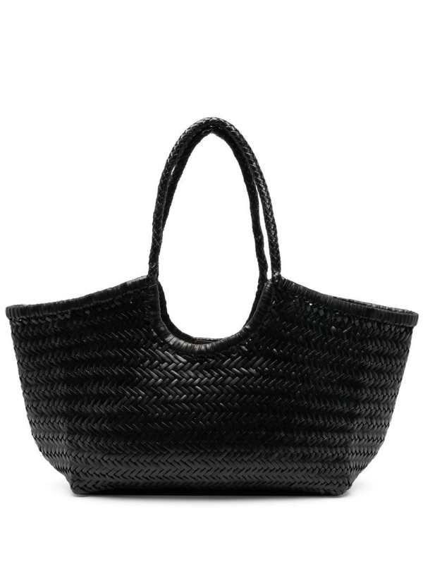 Nantucket interwoven leather tote bag