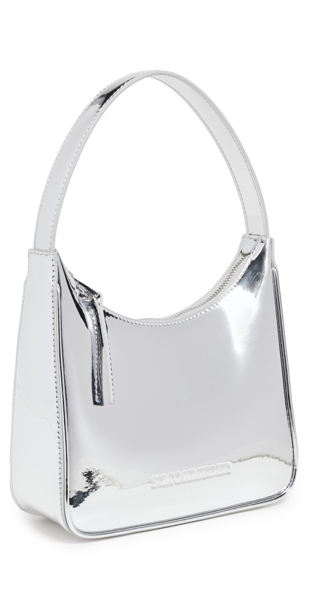 SIMONMILLER Chrome Snap Bag Silver