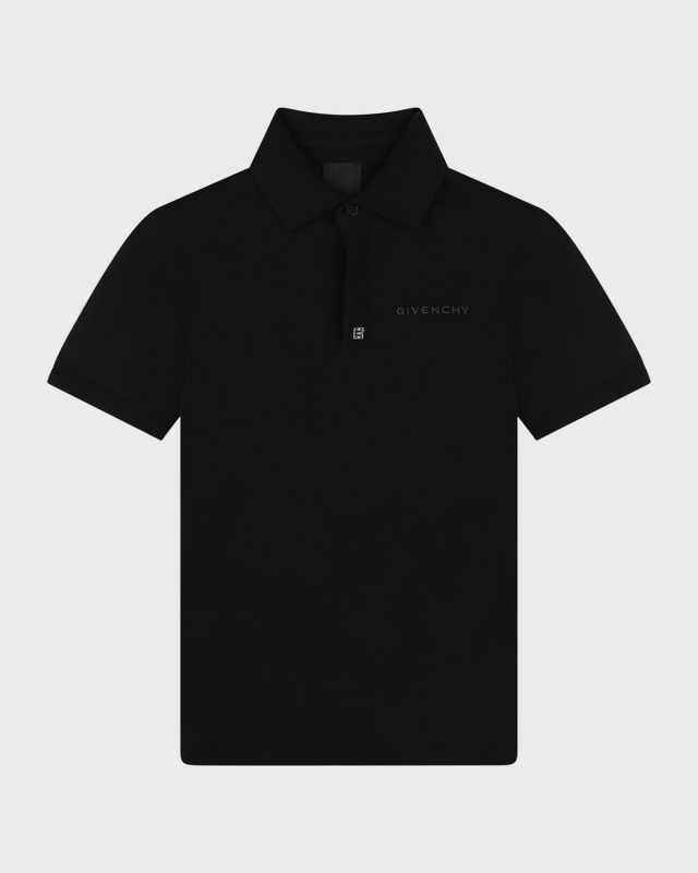 Boy's Logo-Print Polo Shirt, Size 4-