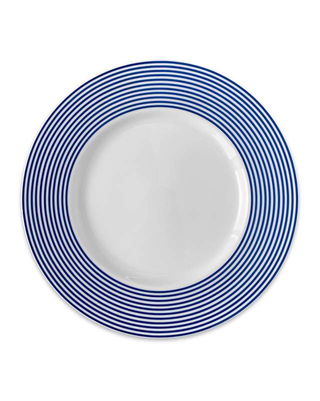 Newport Racing Stripe Rimmed Salad Plates, Set of 4