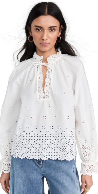 Ulla Johnson Alora Blouse Noir