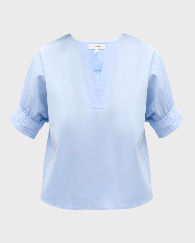V-Neck Popover Top
