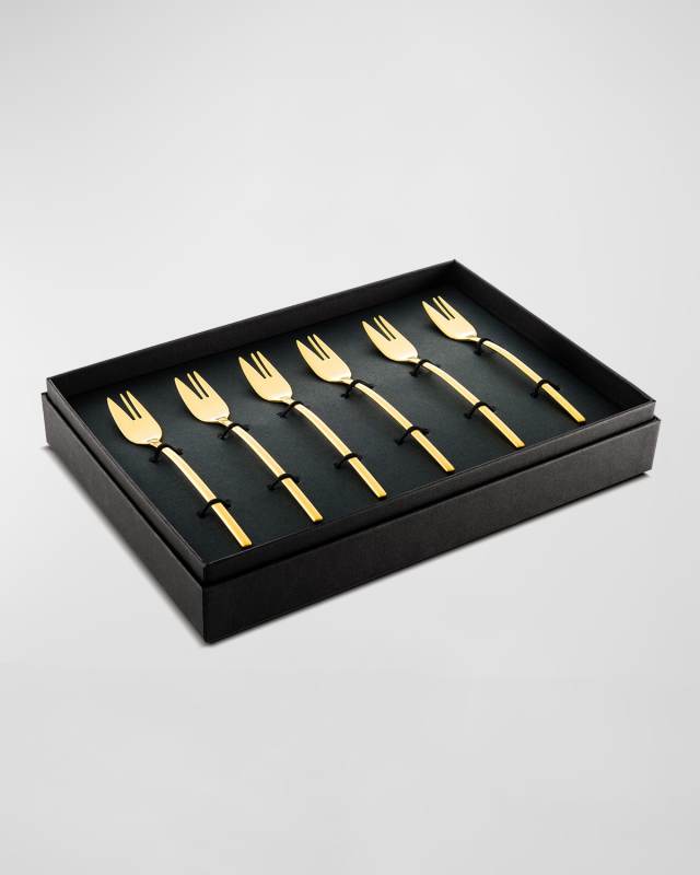 Due Ice Oro 6-Piece Cake Fork Set