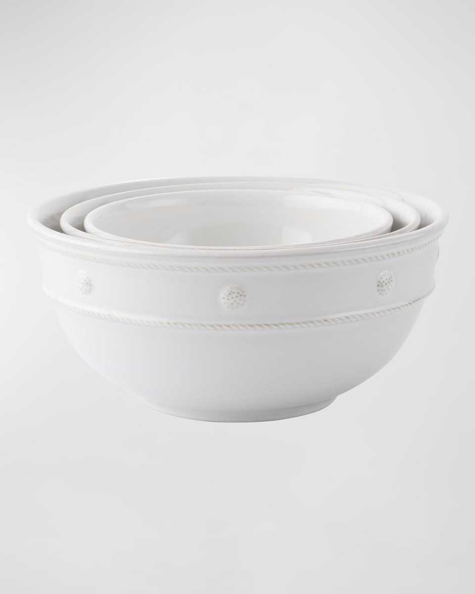 Berry & Thread Whitewash Nesting Serving Bowl, Set of 3