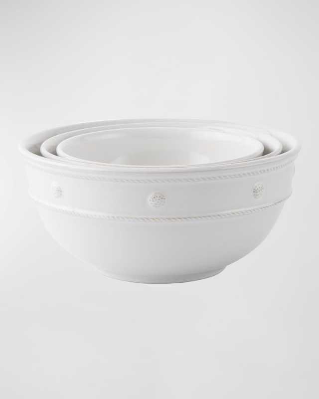 Berry & Thread Whitewash Nesting Serving Bowl, Set of 3