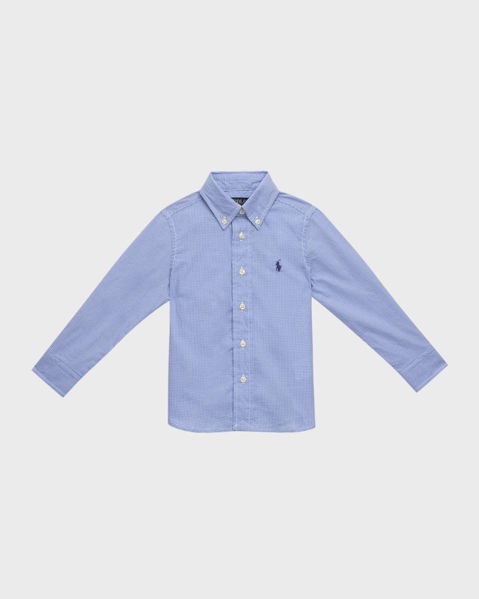 Boy's Broadcloth Button Down Shirt, Size 2-7
