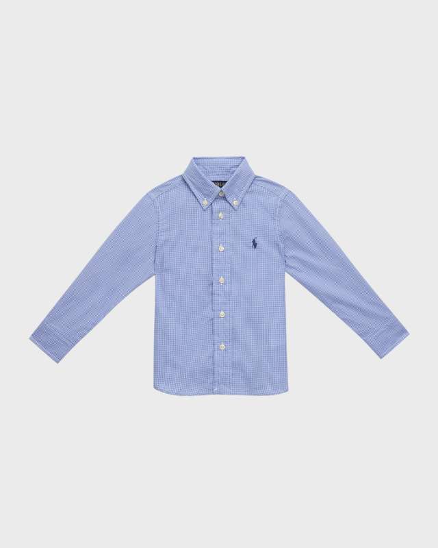 Boy's Broadcloth Button Down Shirt, Size 2-7