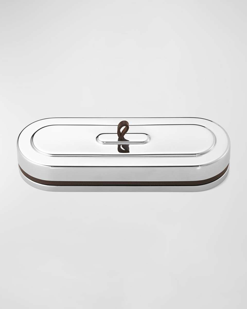Manhattan Stainless Steel & Leather Box