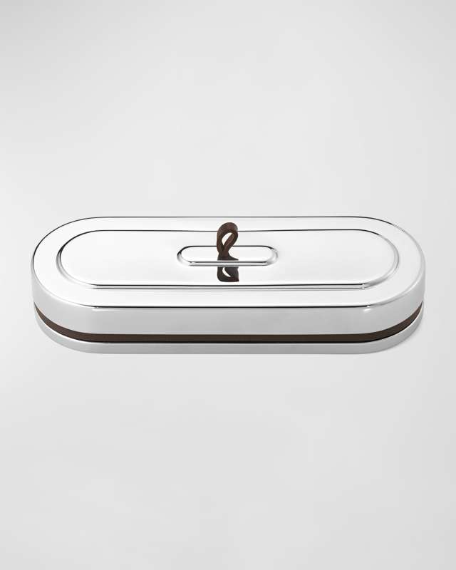 Manhattan Stainless Steel & Leather Box