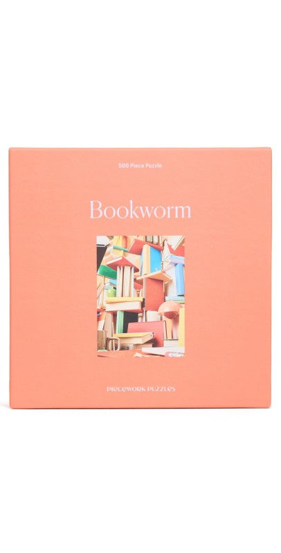 Piecework Puzzles Bookworm 500 piece puzzle Bookworm One Siz