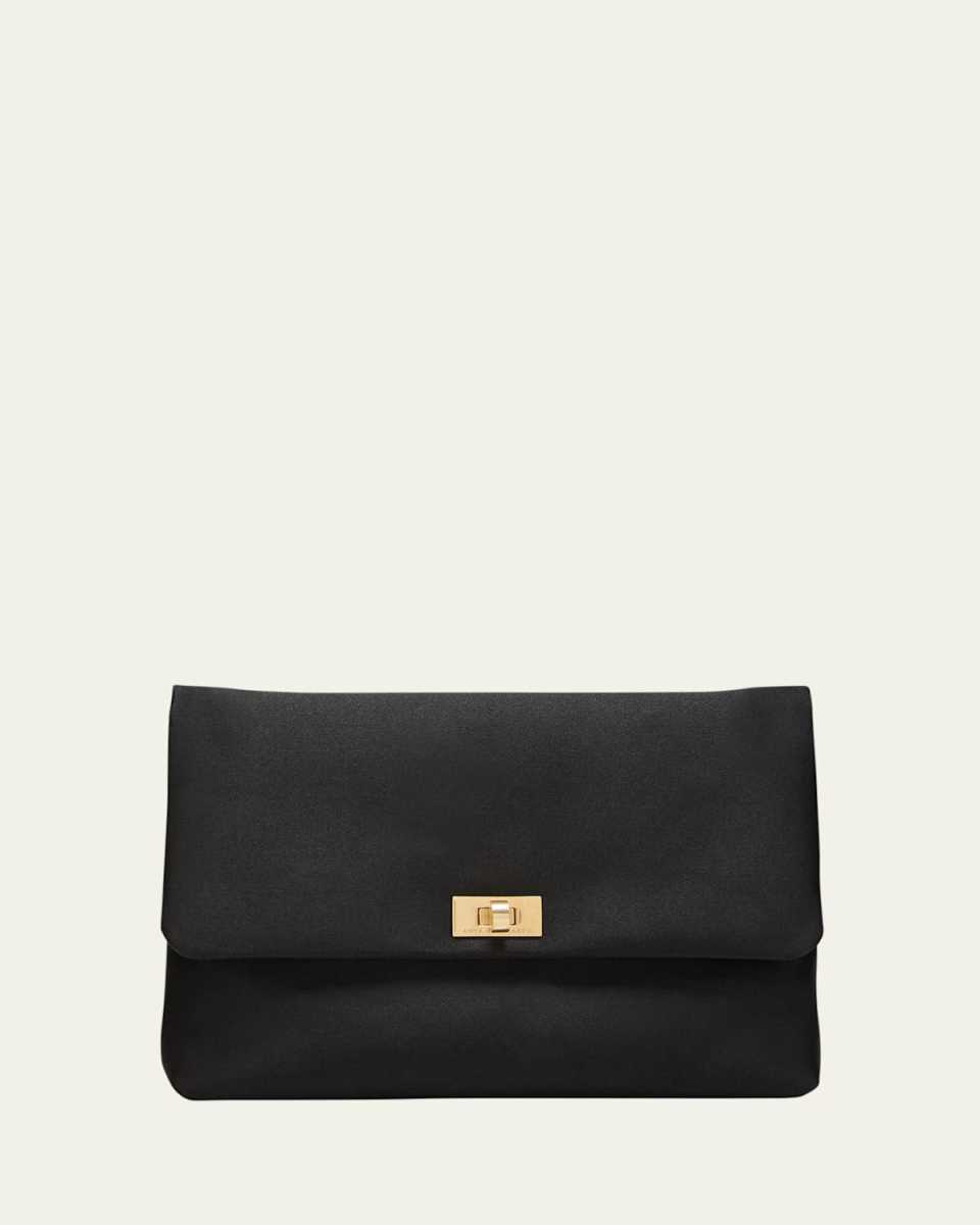 Valorie Recycled Satin Clutch Bag