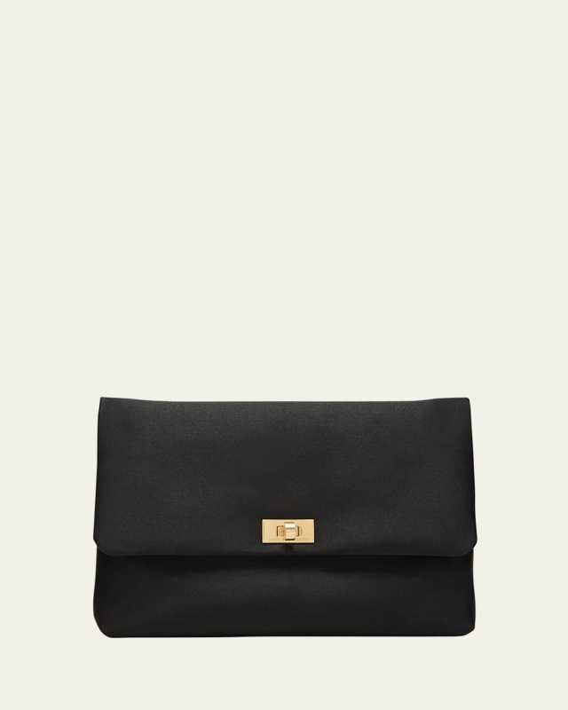 Valorie Recycled Satin Clutch Bag