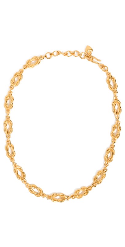 Brinker + Eliza Love Knot Necklace Gold