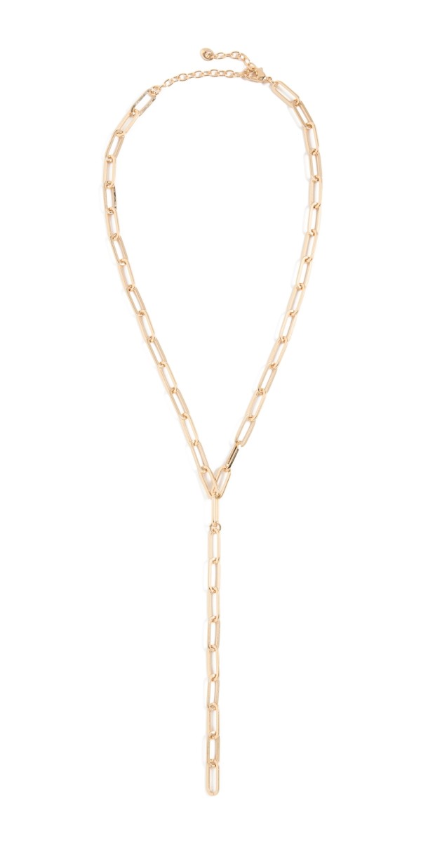 Argento Vivo Link Y Gold Necklace Gold