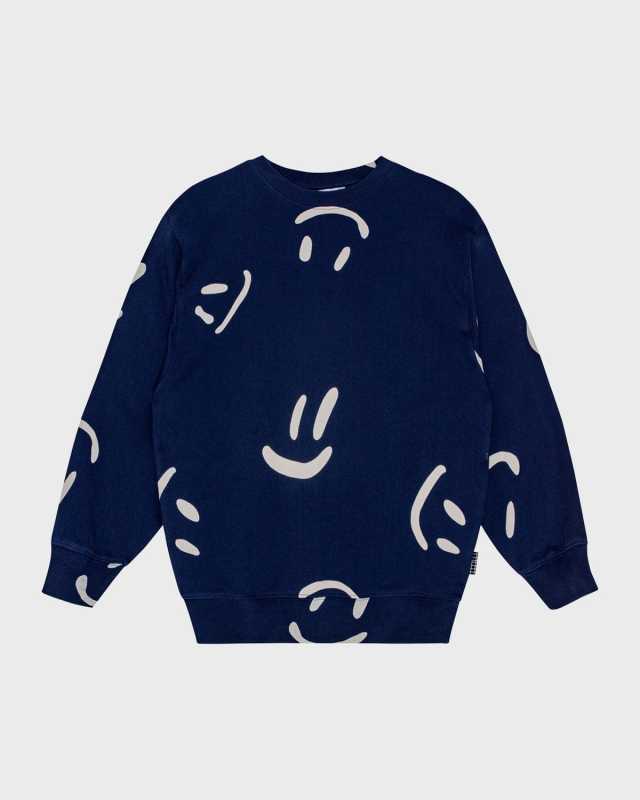 Boy's Monti Happy Face Sweatshirt, Size 4-