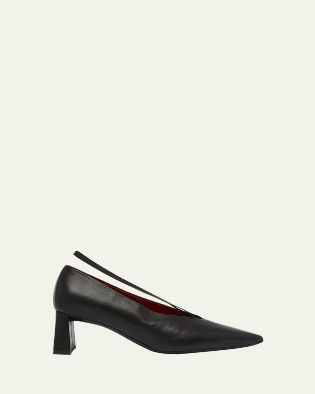 Lambskin Elastic-Band Pumps