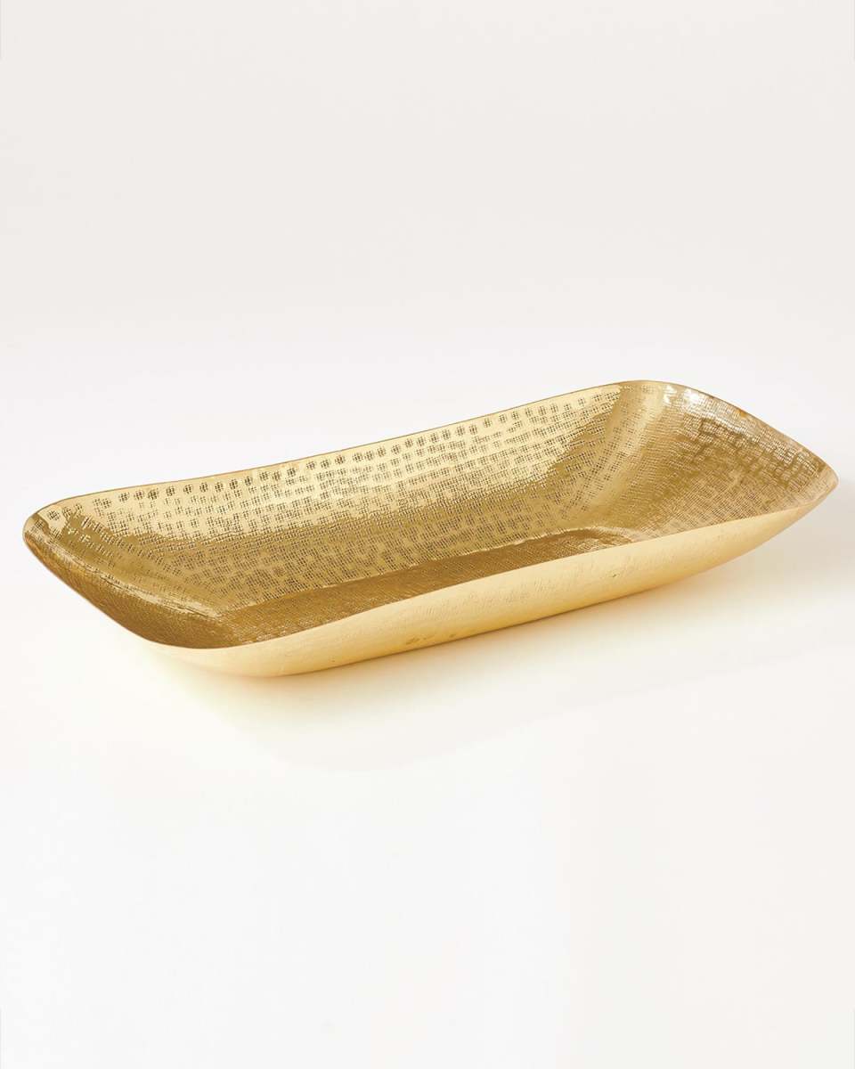 Hammered Oval Bowl