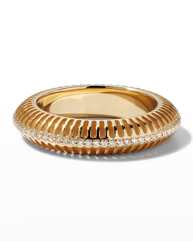 Yellow Gold Diamond Bombay Ring