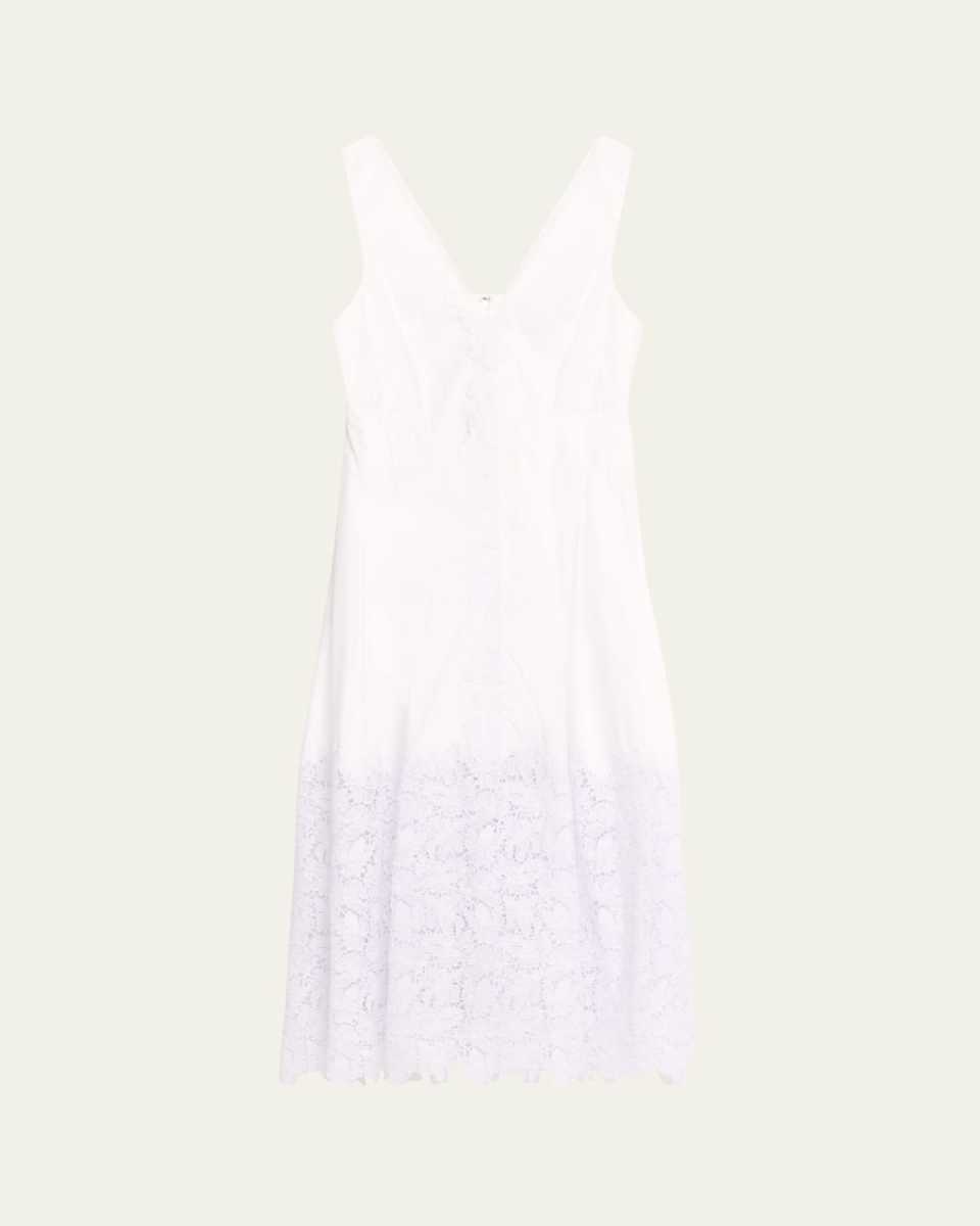 Rosa Guipure Lace Midi Dress