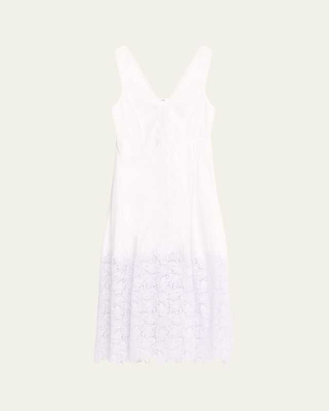 Rosa Guipure Lace Midi Dress