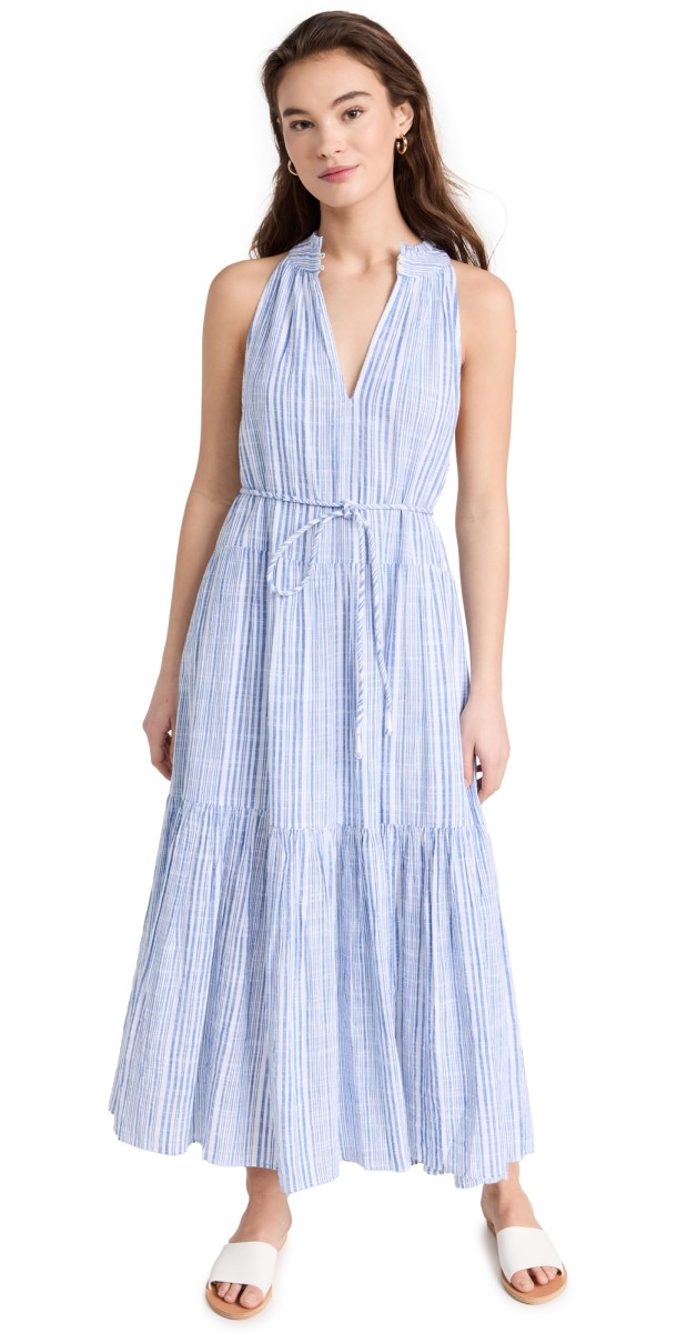 Apiece Apart Nissi Tiers Dress Seaside Stripe