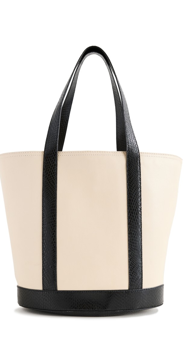 STAUD Allora Tote Cream/Black