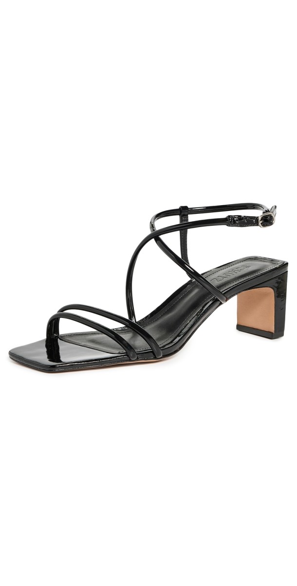 Schutz Aimee Block Heels Black