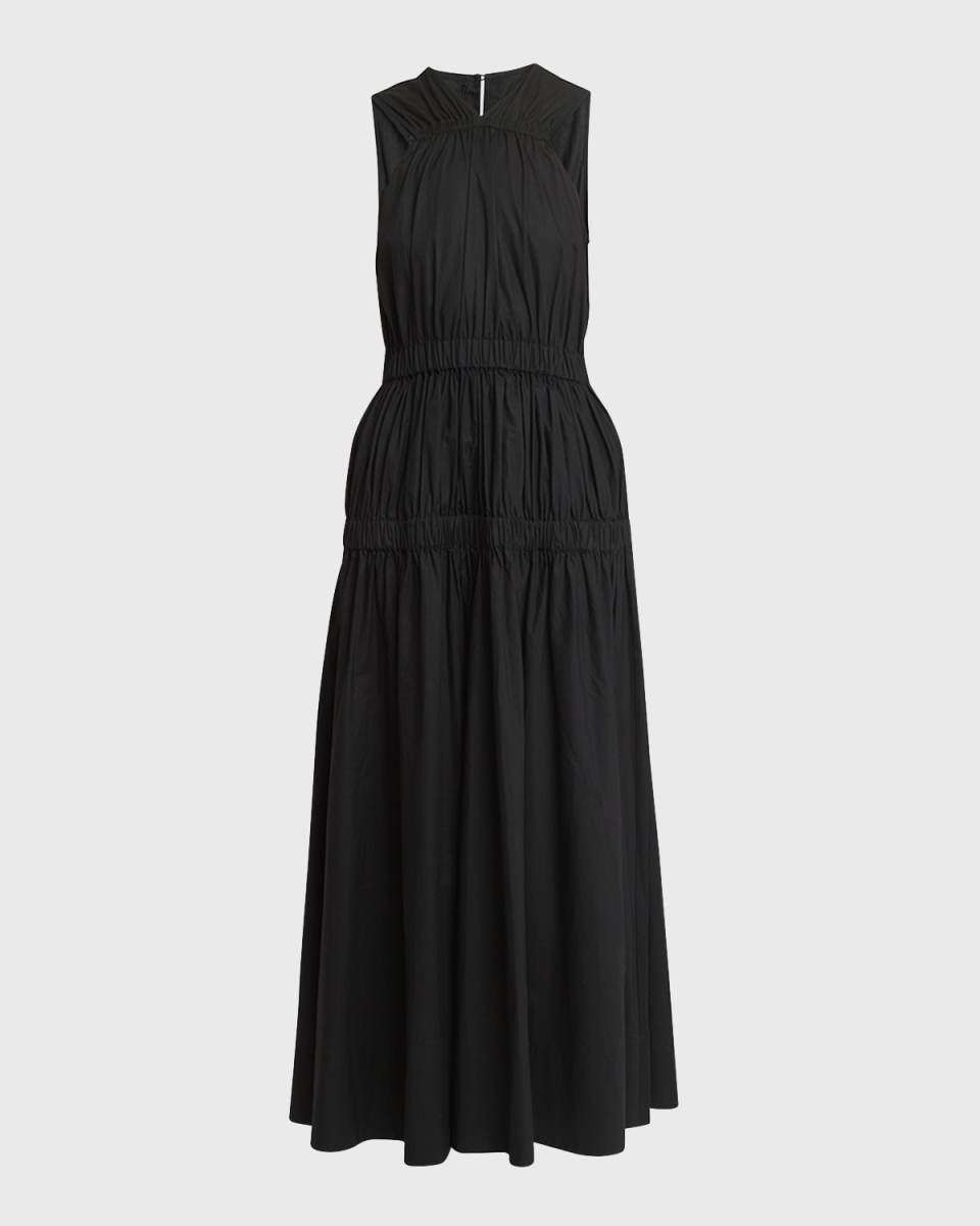 Libby Poplin Sleeveless Maxi Dress
