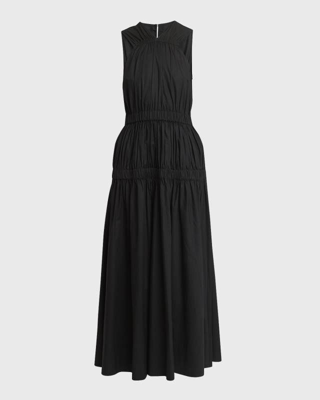 Libby Poplin Sleeveless Maxi Dress